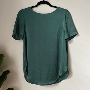 Green H&M Keyhole Blouse